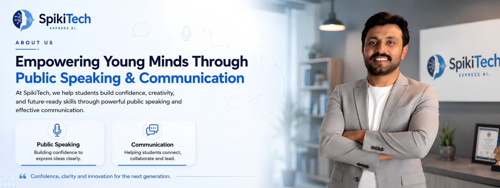 About SpikiTech — empowering young minds through public speaking and communication
